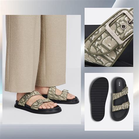 aqua dior sandal|Dior Aqua Sandal Khaki Dior Oblique Jacquard .